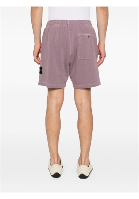 6200014 old effect shorts man purple grey STONE ISLAND | L1S15 6200014 S0060V018F